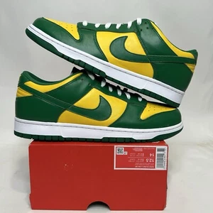 Nike Dunk Low SP “Brazil/Varsity Maize Pine Green” CU1727-700 Men’s 12.5 New - Picture 1 of 6