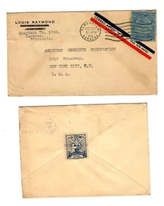 CO15oVenezuela - U.S.A. 2 covers Air Advt. Bazar Americano Back Stamp A VIVIR - Picture 1 of 2