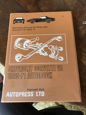 Chevrolet Corvette V8 1965-1971 Autobook Workshop Manual Autopress Kenneth Ball - Image 1 of 4