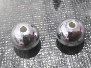 925 Sterling Silver,  Round, 8mm, 2pce, Free Post OZ SELLER - Picture 1 of 5
