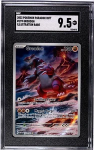 Tarjeta Pokémon Paradox Rift Groudon #199 2023 ilustración rara SGC 9,5 MT+ - Imagen 1 de 2