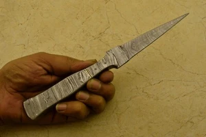Custom Hand Forged Damascus Steel Hunting Dagger Knife Fix Blade Knife + Sheath - Picture 1 of 5