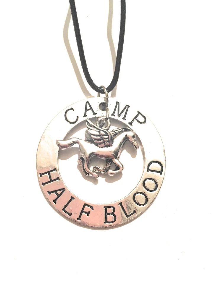  Percy Jackson Collana Campo Mezzosangue Camp Half-Blood Unicorno Idea Regalo - Immagine 1 di 1