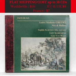 SOPHIE KARTHAUSER, GUY VAN WAAS ⸺ GRETRY Airs & ballets ⸺ RICERCAR CD NM - Bild 1 von 2
