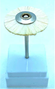 2 Stück Dental Zahnarzt Zahntechnik ZahnLabor Polierbürste weiss weich 22mm, 2 x - Bild 1 von 2