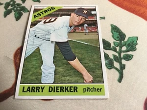 1966 Topps Larry Dierker Autographed Baseball Card Houston Astros - Picture 1 of 1