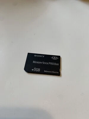 Sony Memory Stick PRO Duo 1GB MagicGate Memory Compatible for PSP MSX-M1GST - Image 1 of 2