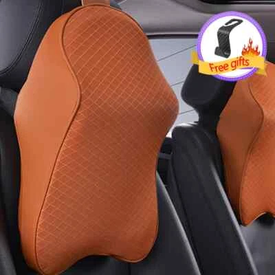 Almohada de apoyo lumbar Almohada de coche Asiento Soporte de cabeza Almohada de cuello Cojín de asiento de coche Foto 1 de 4