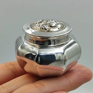 Vintage Silver Pill Box.Tablet box, 1990s, 20.8 g. - Picture 1 of 8