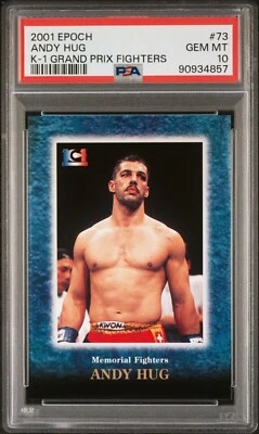 2001 Epoch K-1 Grand Prix Fighters MMA Andy Hug #73 PSA 10 POP 1 - Изображение 1 из 2