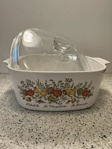 Corning Ware A-5-B L'Echalote La Marjolaine Spice of Life 5Q Coperchio e scaffale - Foto 1 di 6