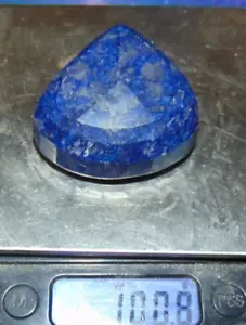 100 Gram Sapphire, Natural Mineral Inclusions Variety, 500Ct Pear Cut - Picture 1 of 4