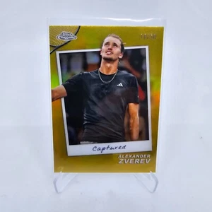 Tenis cromado Topps 2024 ALEXANDER ZVEREV refractor de oro capturado/50 🔥 - Imagen 1 de 4