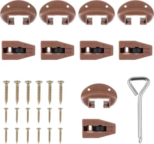 5 Sets Drawer Guide Kit, Undermount Replacement Drawer Slides Stopper Plastic wi - Picture 1 of 12