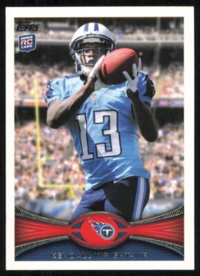 2012 Topps Football Kendall Wright Rookie Card Tennessee Titans #378 - Image 1 of 2