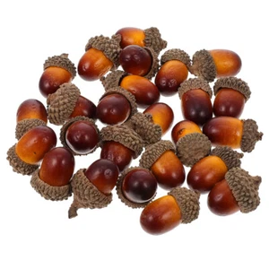 25pcs Artificial Acorn Decorations Lifelike Acorns Simulation Acorn Decors - Picture 1 of 12