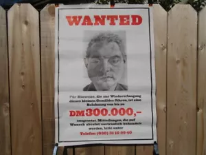 Vintage German Francis Bacon Lucian Freud Berlin Stolen Art Wanted Poster - Bild 1 von 5