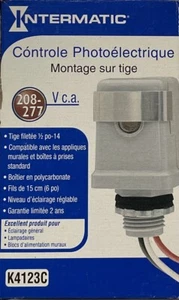 INTERMATIC K4123C Photocontrol Stem 208 to 277VAC - Picture 1 of 2