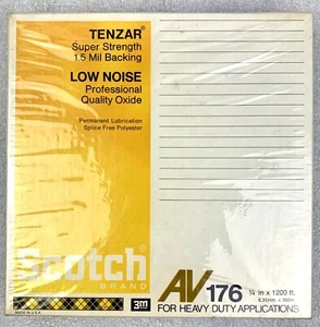 Cinta de carrete de respaldo vintage Scotch Tenzar AV176 1,5 mil - Imagen 1 de 6