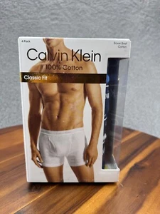 Calvin Klein Men's Boxer Brief 4-Pack Classic Fit Cotton Size Medium, Large - Picture 1 of 6