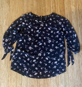 Papermoon Size Medium Women’s Blouse Print Cap Sleeves XS - Picture 1 of 1