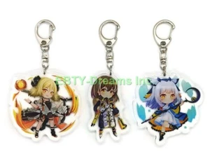 Juego de 3 Llavero de Acrílico Anime Arknights Ifrit, Ptilopsis, Magallan - Imagen 1 de 2