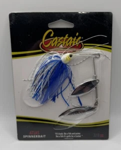 Castaic Atlas Spinnerbait 3/8 Unzen Blue & White Clear Blue Glimmer Neu - Bild 1 von 2