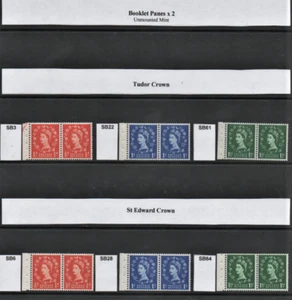 Wilding Specialist Booklet Panes x 2 Tudor & Edward Crown sets & singles - Picture 1 of 32
