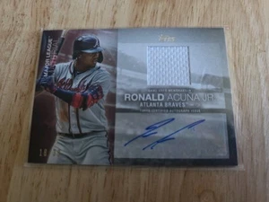 2020 Topps Major League Material Autographs Ronald Acuna Jr. Jersey Auto /30 - Bild 1 von 2