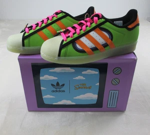 NEW Adidas Superstar The Simpsons Squishee Shoes Mens 8.5 Green H05789 Rare 01 - Picture 1 of 10