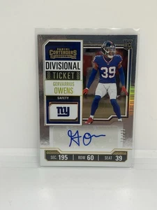 Boleto divisional Panini Contenders 2023/99 Gervarrius Owens novato automático radiocontrol - Imagen 1 de 2