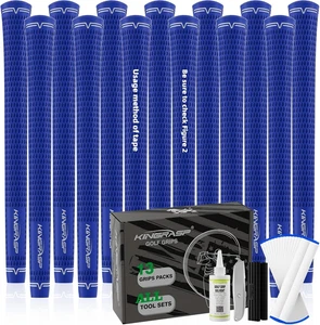 SET 13 MANOPOLE GOLF STANDARD MISURA MEDIA KIT GOMMA SCELTA 5 COLORI - Foto 1 di 19