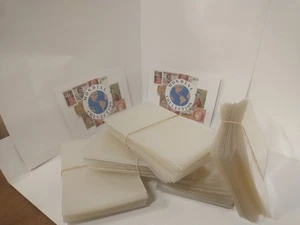 SET 100 DICKE KUNSTSTOFFHÜLLEN NEU FORMAT CPA 14,5 X 9,5 CM - Bild 1 von 1