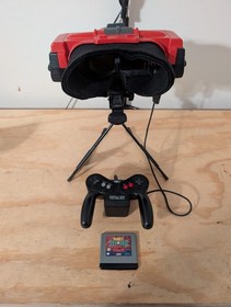 Solder Fixed, Tested and working, Nintendo virtual boy console bundle