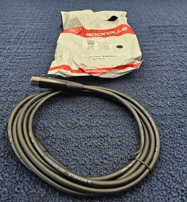 (QTY 2) Rockville RDX3M-10: 10 Feet 3-Pin Professional DMX Lighting Cable - Image 1 of 4