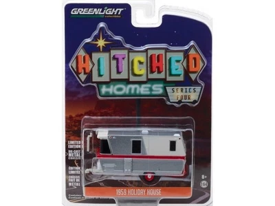 HOLIDAY HOUSE Trailer / Camper - 1959 - silver / white - Greenlight 1:64 - Bild 1 von 4