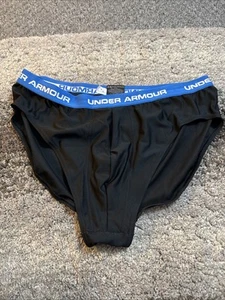 Mens Under Armour M Series Brief Underwear Black Blue Size 2XL XXL Nice - Picture 1 of 3