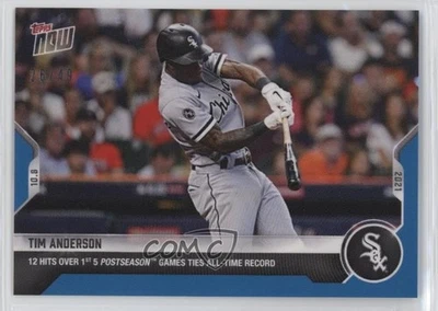 2021 Topps Now Blue /49 Tim Anderson #928 - Image 1 of 2
