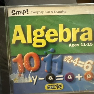 Snap! Algebra for Ages 11-15 (PC & MAC, 2003) - Image 1 of 2