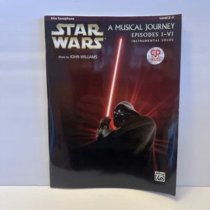 "STAR WARS I-VI INSTRUMENTAL SOLOS"-ALTO SAXOPHONE MUSIC BOOK/CD NEW SALE SAX!! - Picture 1 of 3