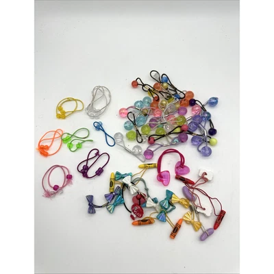 Vintage 80s Hair Tie Ponytail Holder Lot Twin Bead Knockers And Others 55 - Image 1 of 4