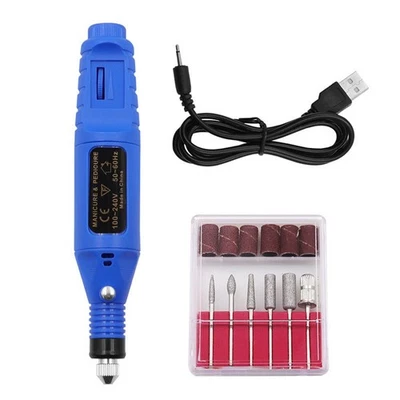 Mini Electric Grinder Drill Manicure Grinding Rotary Tool Kit Set Polishing Tool - Image 1 of 4