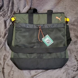 Puma Messenger Sling Bag Eco Convertible Tote Pack Army Green Laptophülle - Bild 1 von 8