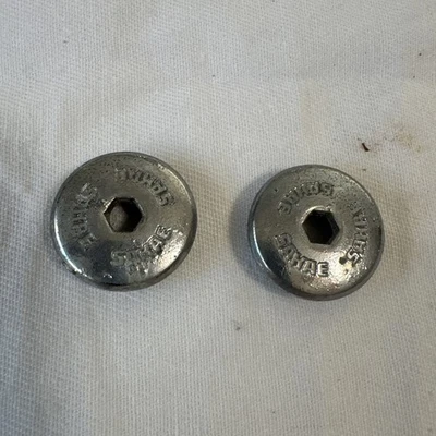 Tapones antipolvo de metal Sakae vintage - plateados - cubierta de perno de manivela - BMX Road & Tour Foto 1 de 4