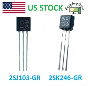 4 Piezas 2 Pares 2SJ103-GR 2SK246-GR J103 K246 GR Genuino Nuevo Toshiba TO-92 - Imagen 1 de 1