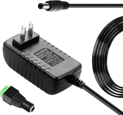 12 Volt 2A Power Adapter Supply12Volt 2000Ma Universal AC Adapter AC 100-240V to - Image 1 of 4