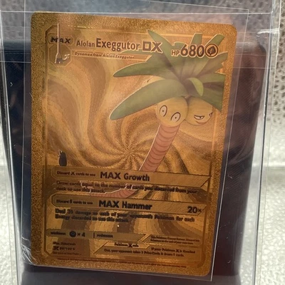 Alolan Exeggutor DX 86/100 HP 680 Gold  M-NM Free Ship! P1 Gold PROMO Card - Image 1 of 3