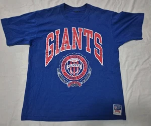 Vintage New York Giants NFL Football T-Shirt - Groß - Blau Muskatnuss - Bild 1 von 7
