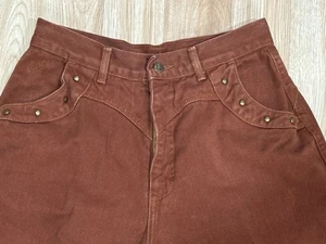 Vitg women’s Roper High Waist No Back Pocket Western Brown Jeans Pants 11/12 US - Picture 1 of 14