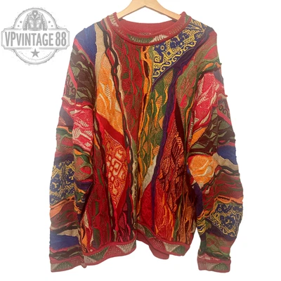 Vintage Coogi 90s Australia Knit Sweater Unisex Bold Colourful Rare Jumper - Image 1 of 4